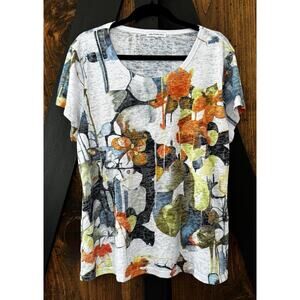 San Francisco Brand Watercolor Bling Abstract T Shirt Women’s Size XL